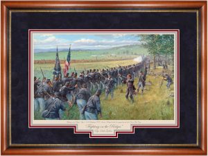 Fighting on the Ridges - Oak Framed Limited Edition Print