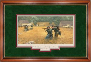 Sharpshooters at The Slyder Farm - Oak Limited Edition Print