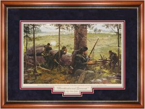 Breechloaders and Greencoats - Oak Framed Limited Edition Print
