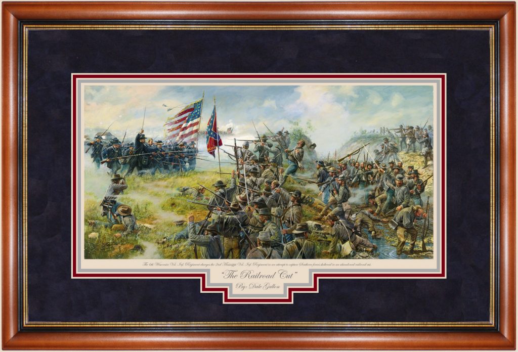 Railroad Cut - Oak Framed Limited Edition Print