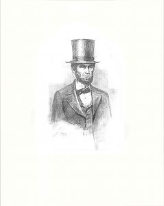 Unframed Lincoln Pencil Sketch