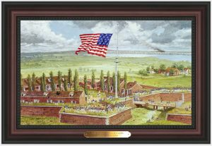 The Flag is Full of Stars ramed Mini Canvas Giclee